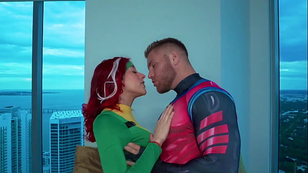 NEW X-MEN MOVIE PREMIERE! Gambit Drilling Rogues Pussy And Throat! FilouFitt And ZOey Di Giacomo