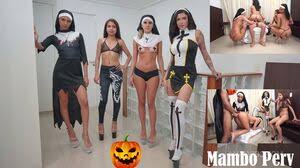 Halloween Perv Nuns squad : 4 perv nuns sex ritual & reverse gangbang (Anal, nuns, blasphemy, 1guy on 4 girls, demon girl, gapes, ATM,ATOGM) 2023