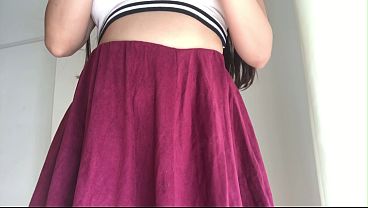 Chica Otaku haciendo una turca usando consolador, girl white tetona grandes tetas pesones hinchados