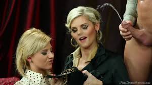 Mia Angel and Nathaly Cherie Clothed Pissing Fetish Threesome