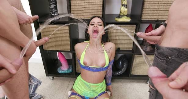 7on1 Double anal Gang Bang, Kloe Kooper, BWC, DAP, Rough Sex, Big Gapes, Cum in Mouth, Swallow (2023)